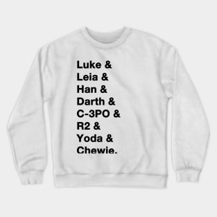 Star Wars Names Crewneck Sweatshirt